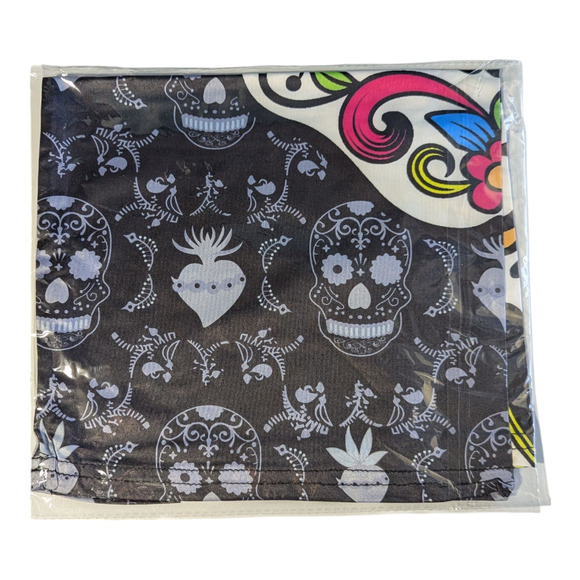 Neck Gaiter - Fishing Mask - Bandana - Sun Wind Dust Protection - Sugar Skull - Picture 4 of 4